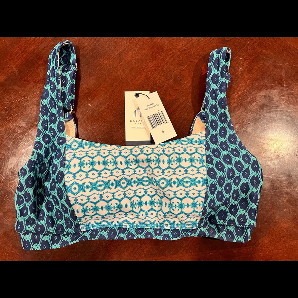 Cabana Life bikini top, size small